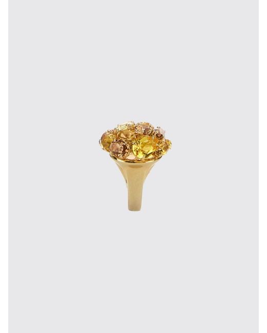 Swarovski White Gema Ring With Set Crystals