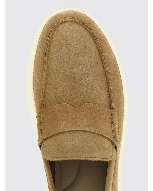 Hogan White H-Tv Suede Loafers for men