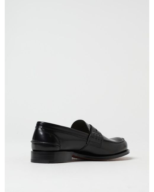 Church's Black Pembrey Brushed Leather Loafers for men