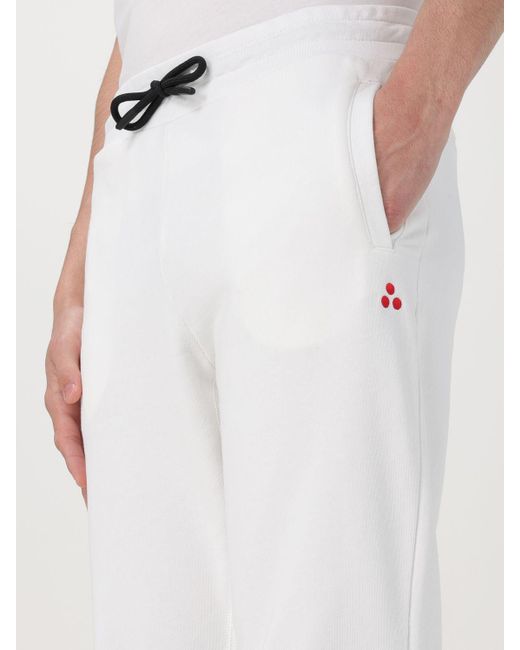 Pantalone in misto cotone di Peuterey in White da Uomo