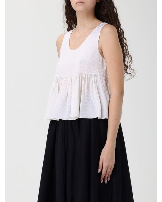 Chloé White ChloÉ Silk Top
