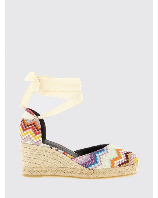 Missoni Metallic Zig Zag Viscose Eva Espadrilles