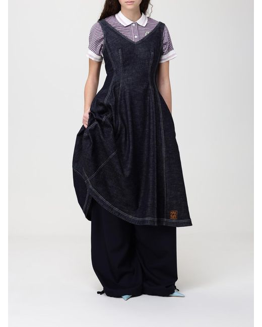 Marni Blue Wool Wide-Leg Trousers