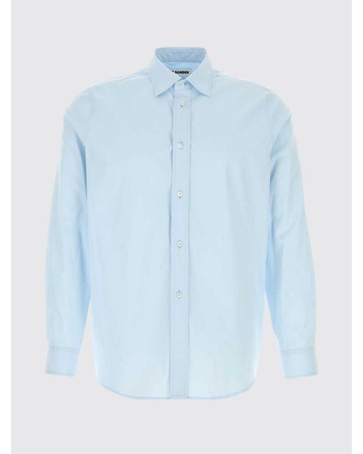 Jil Sander Blue Classic Cotton Shirt for men