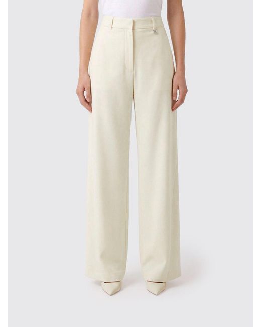 GIUSEPPE DI MORABITO Natural Wide-Leg Trousers