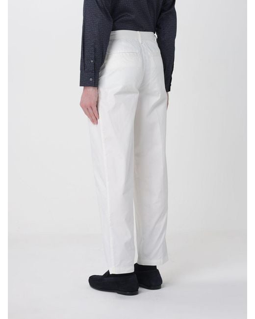 ARMANI EXCHANGE Black Wide-Leg Trousers for men