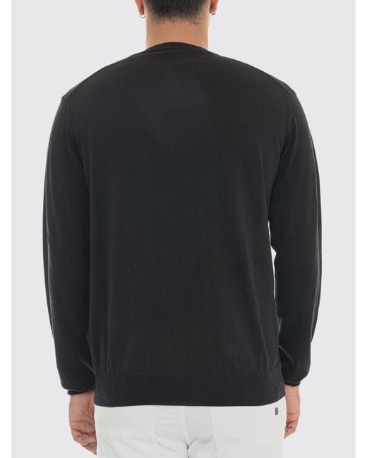 Peuterey Basic-Rundhalspullover Aus Baumwolle in Black für Herren