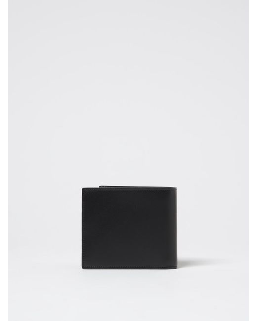 Saint Laurent White Cassandre East/West Leather Wallet for men