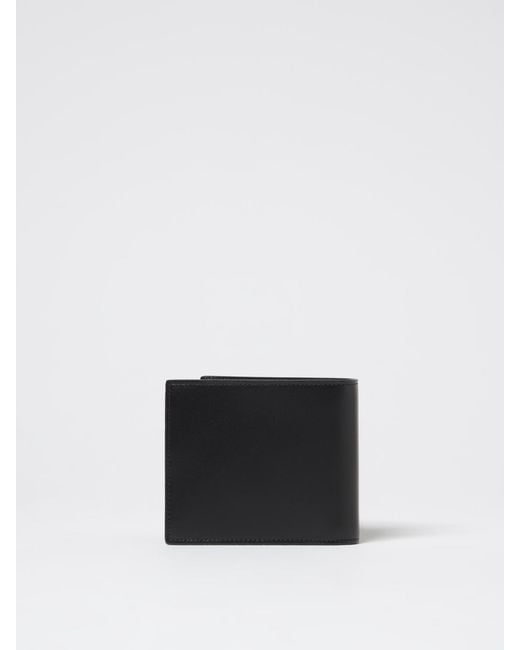 Saint Laurent White Cassandre East/West Leather Wallet for men