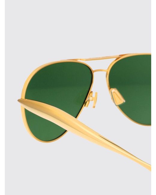 Bottega Veneta Green Bv1305S Metal Sunglasses for men