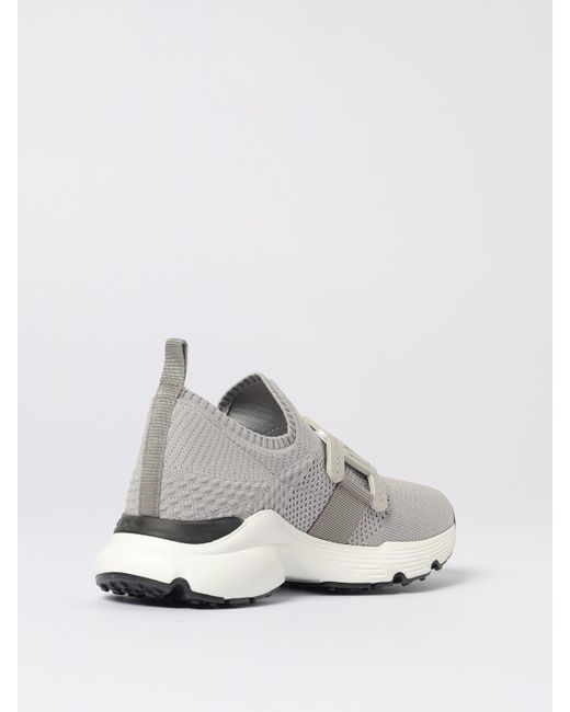 Baskets En Maille À Patch Logo Tod's en coloris White