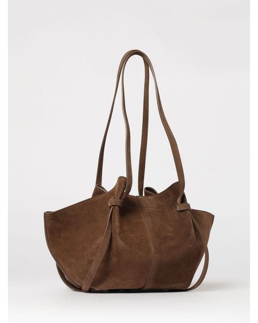 Yuzefi Brown Mochi Leather Bag