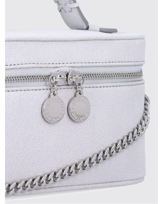 Stella McCartney White Falabella Vanity Faux Suede Bag