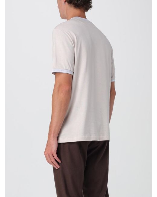 T-Shirt Basic di Eleventy in White da Uomo