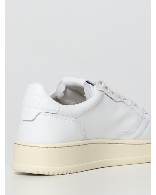 Autry Medalist Leder-Sneakers in White für Herren