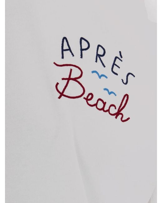 Mc2 Saint Barth White Printed Cotton T-Shirt for men
