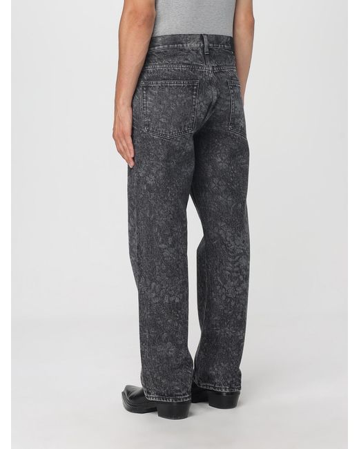 Golden Goose Deluxe Brand Gray Printed Denim Jeans for men