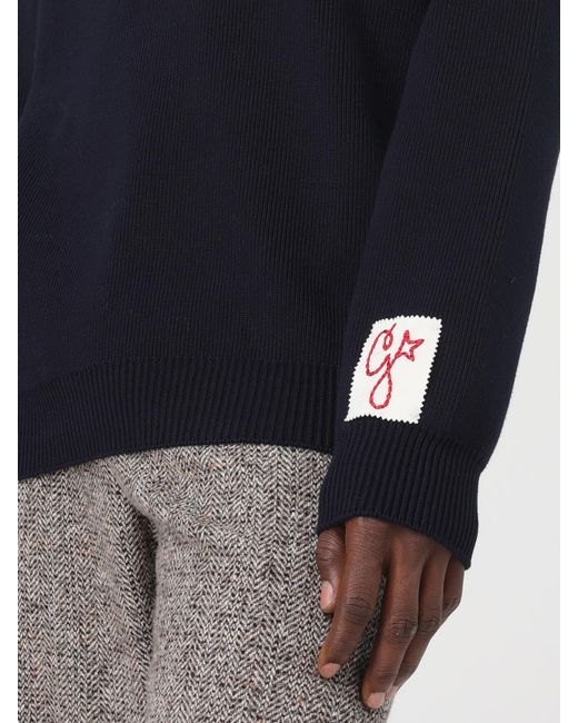 Golden Goose Deluxe Brand Blue Cotton Sweater for men