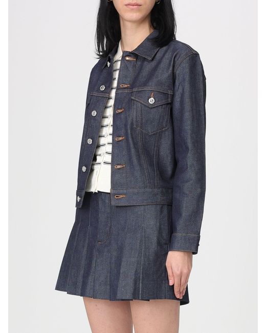 A.P.C. Blue Stretch Denim Blouson