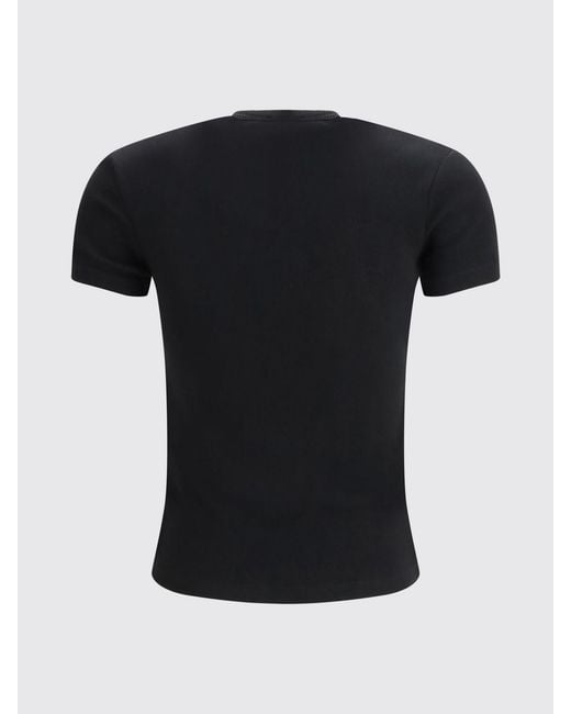 Off-White c/o Virgil Abloh Black Cotton T-Shirts With Logo