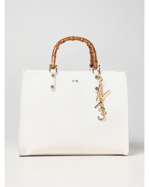 V73 White Perla V ° 73 Bag In Synthetic Leather