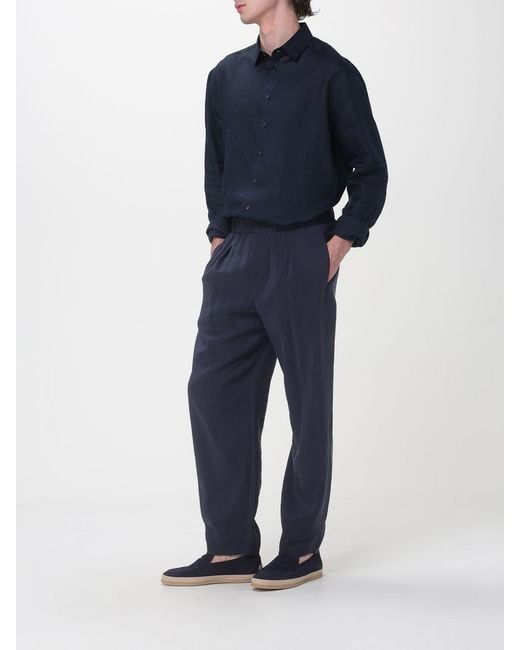 DSquared² Woll-Rundhalspullover in Blue für Herren