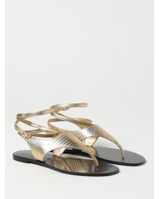 Sandales Plates Femme Twinset en coloris Natural