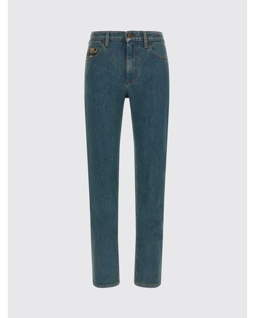 Vaqueros Slim Fit De Denim Elástico Burberry de color Blue