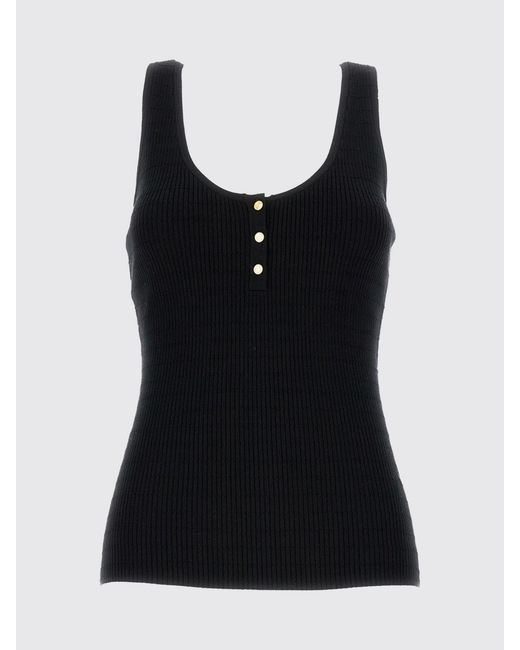 Elisabetta Franchi Blue Jersey Tank Top