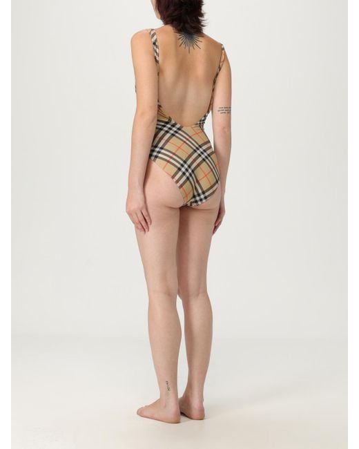 Maillot De Bain Femme Burberry en coloris Natural