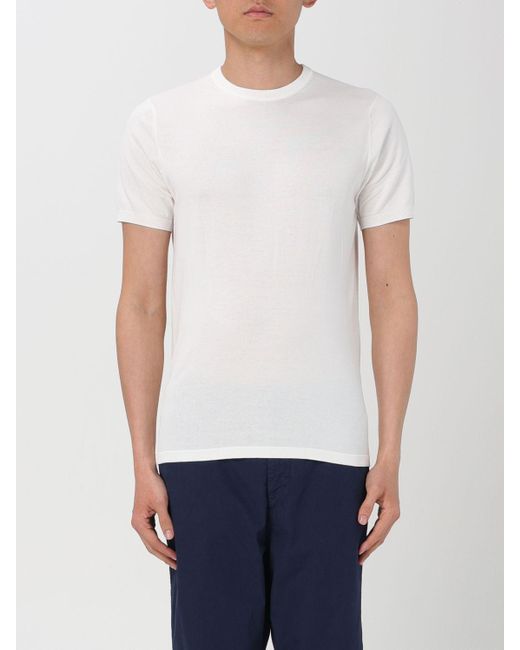 T-shirt in maglia di Aspesi in White da Uomo