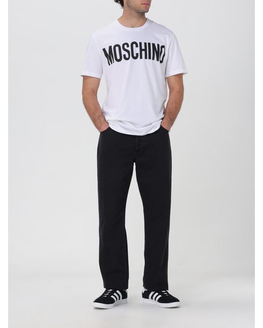 Moschino Couture White Cotton T-shirt for men