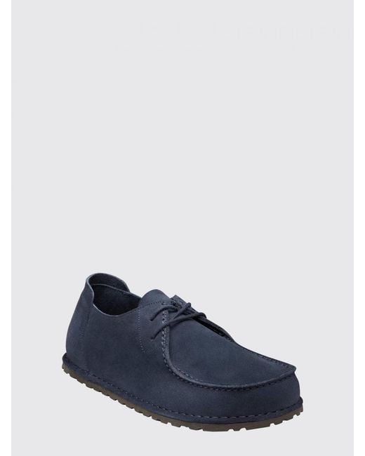 Birkenstock Blue Utti Suede Derby Shoes for men