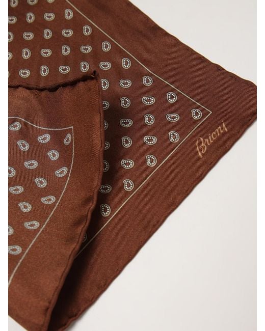 Brioni Brown Scarf for men