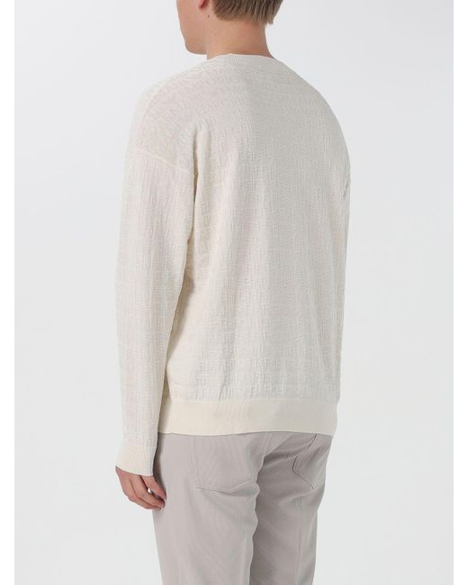 Emporio Armani White Sweater for men