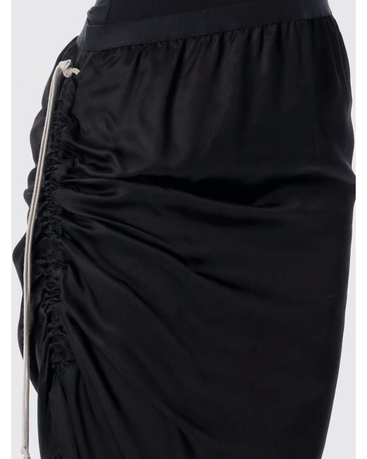 Rick Owens Black Maxi Skirts