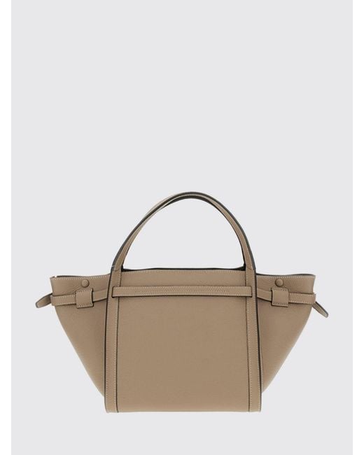 Tod's Natural Small Leather Shopping Handbag