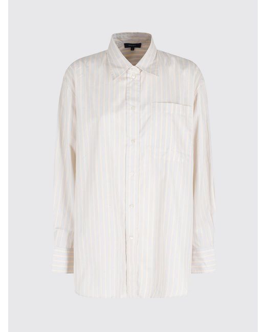 Soeur White Striped Cotton Shirt