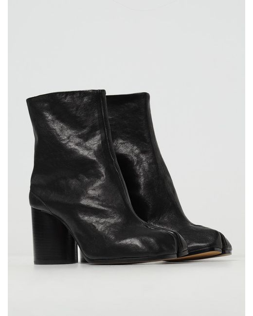 Maison Margiela Black Flat Ankle Boots