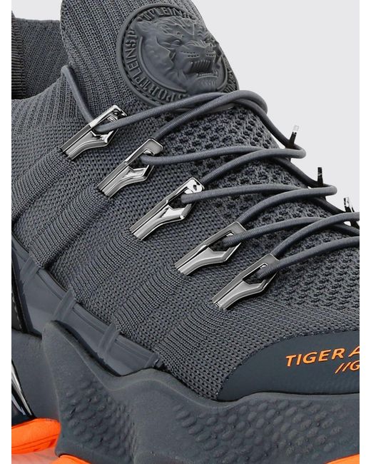 Philipp Plein White Mesh And Rubber Sneakers for men