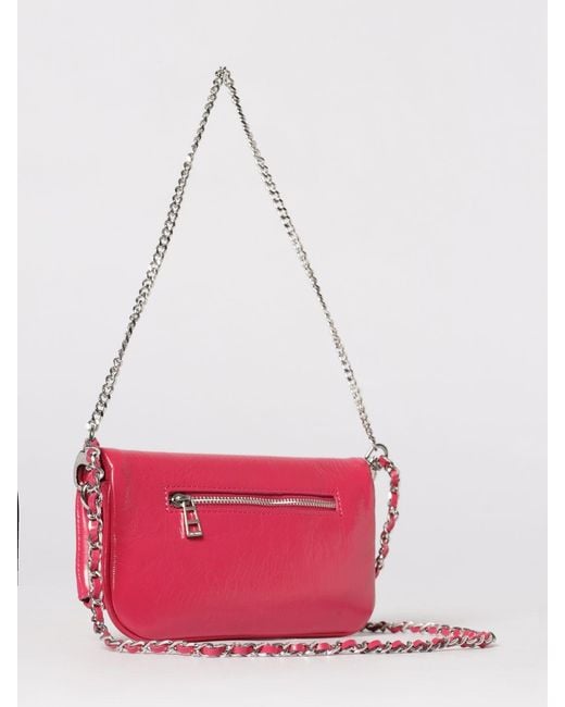 Zadig & Voltaire Pink Zadig &Amp Voltaire Rock Nano Vintage Effect Leather Pouch By