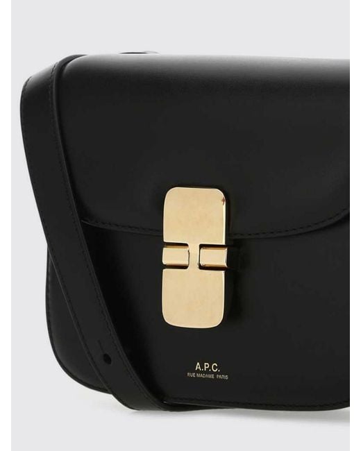 A.P.C. Black Grace Brushed Leather Bag