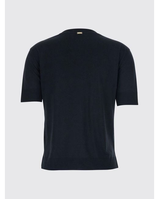 Herno Blue Short-Sleeved Crewneck T-Shirt