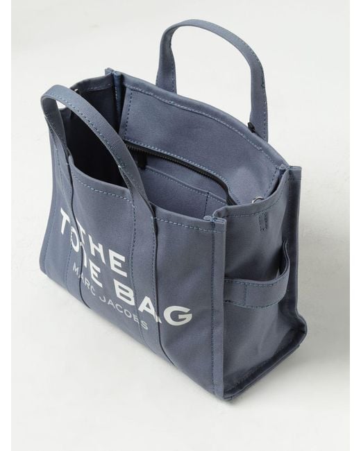 Marc Jacobs Blue The Medium Tote Bag In Canvas