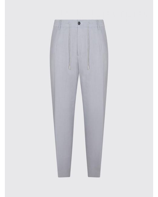Eleventy Gray Drawstring Trousers for men