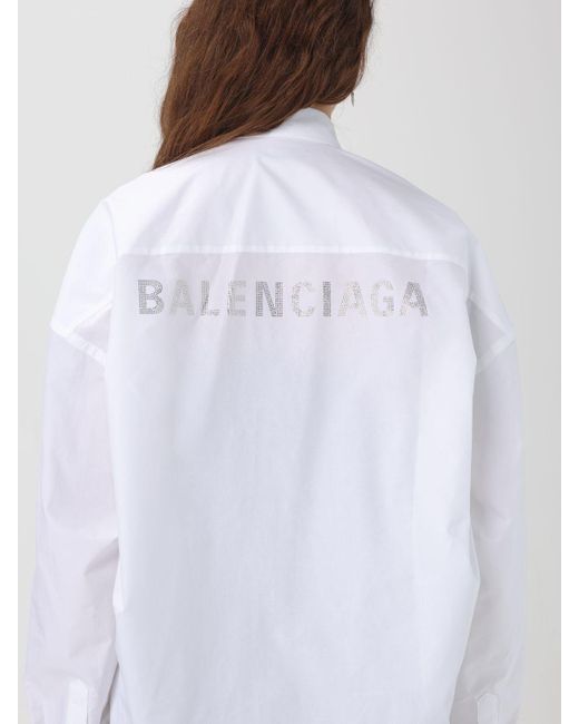 Balenciaga White Hemdbluse