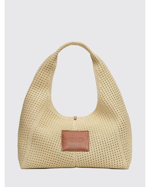 Marc Jacobs Natural The Sack Lurex Shoulder Bag With Removable Inner Pouch