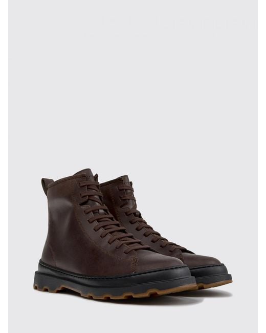 Camper Brown Brutus+ Lace-Up Ankle Boots for men
