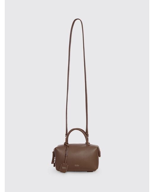 Max Mara Brown Smooth Calfskin Handbag