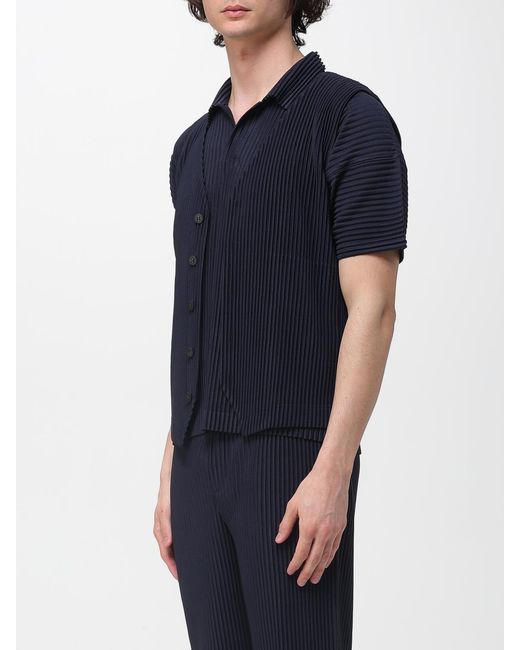 Homme Plissé Issey Miyake Blue Pleated Vest Homme Plissé Issey Miyake for men